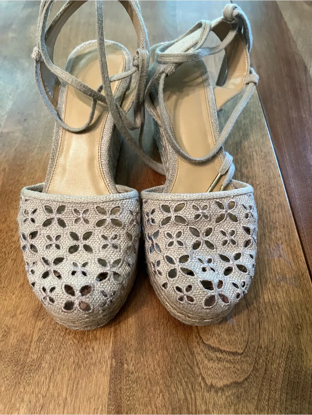 Michael Kors Darci Closed Toe Wedge Platform Sandal Espadrille